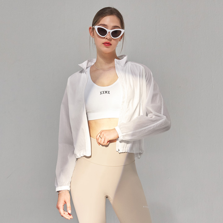 XA5469H Mesh Windbreaker Ivory Top