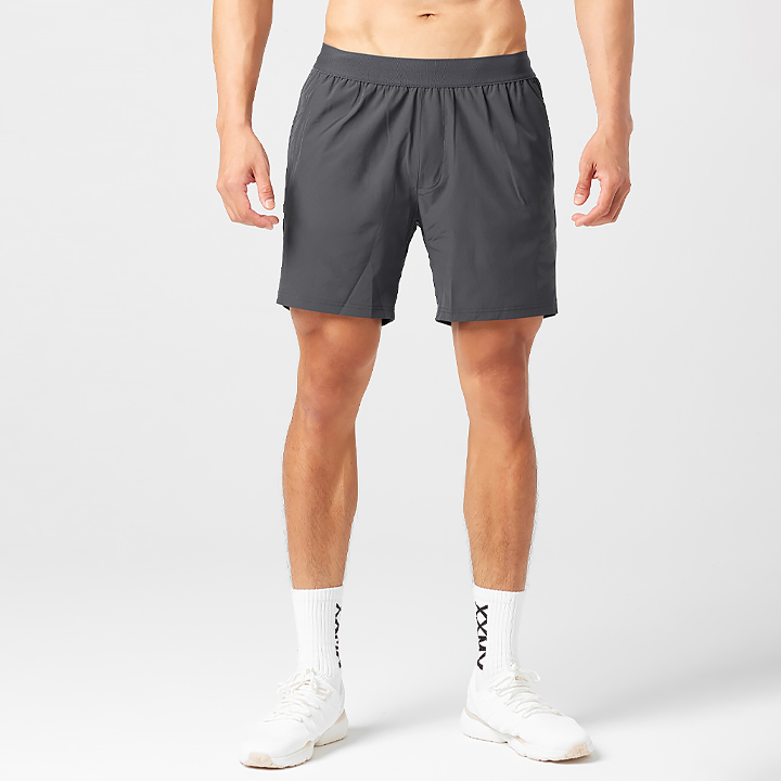 XMMSH01H2 Stretch Training Shorts Gray Bottom