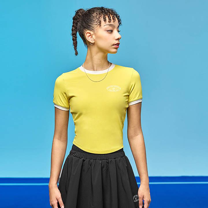 XTFST02H2 Crop T-Shirt Lemon Drop Top 