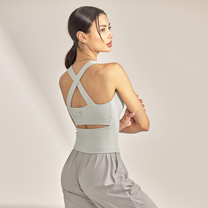 XWFSL03H2 Twill Gray Top
