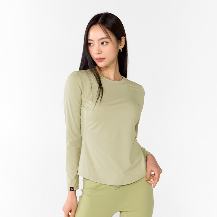 XWFLT04H3 Bog Green Top