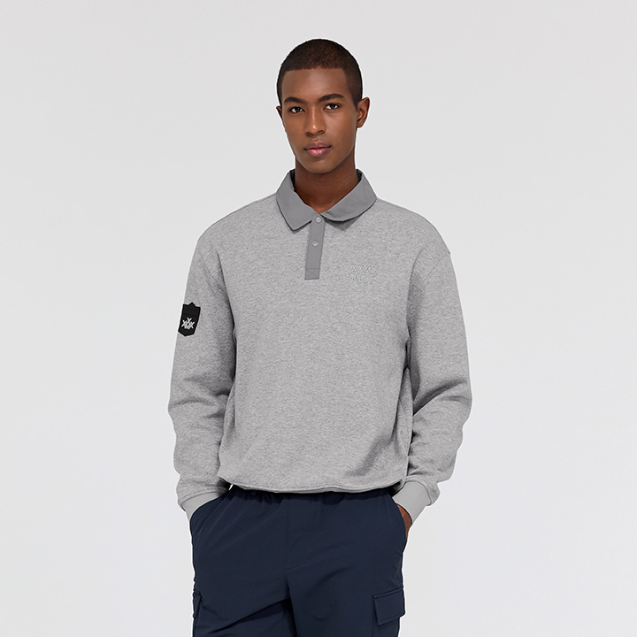 XGMLP01H3 Melange Gray Top