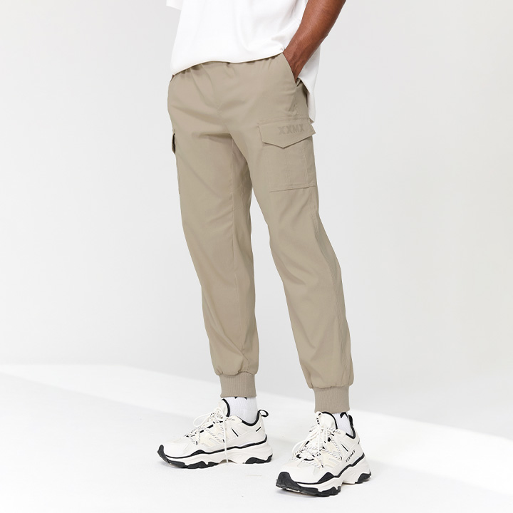 XMMTP05H3 Stretch Cargo Jogger Pants beige Bottom