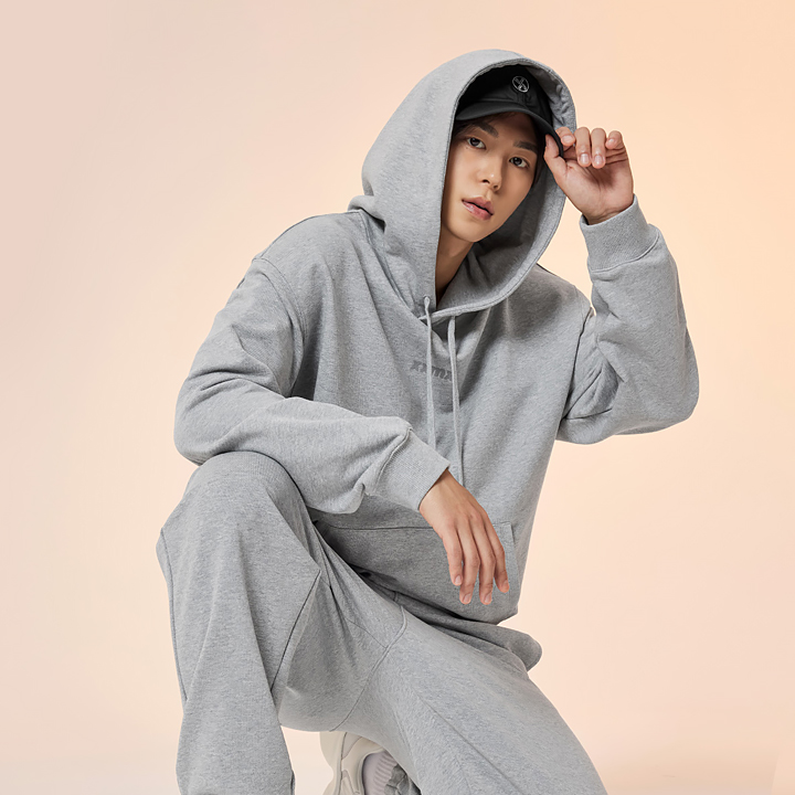 XMMHD01J1 Melange Gray Top