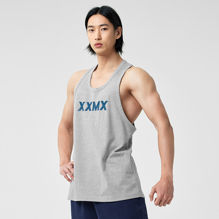XMMSL06J2 Melange Gray Top