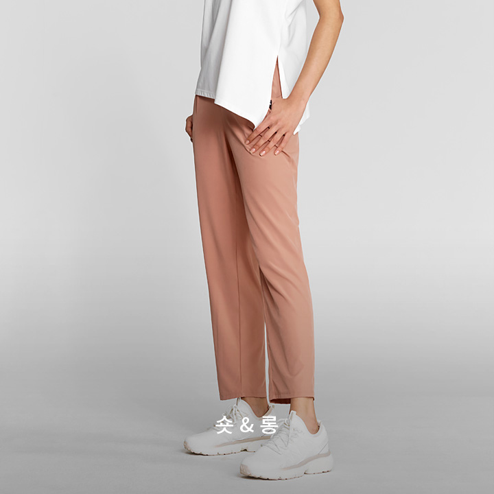 XWFTP02J1_XWFTP05J1 light breeze tapered pants coral sand Bottom