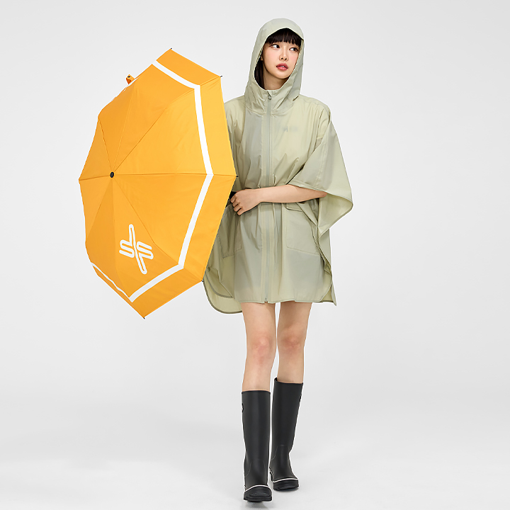 XTFJK04J1 Storm Shield Rain Poncho Sand Sage Top