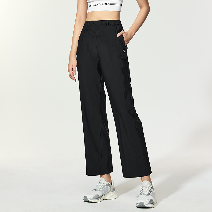 XFK2PT1003 Fresh Cooling Straight Pants Black BOTTOM