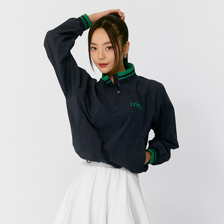 XWFHZ01H3 Pheony Navy Top