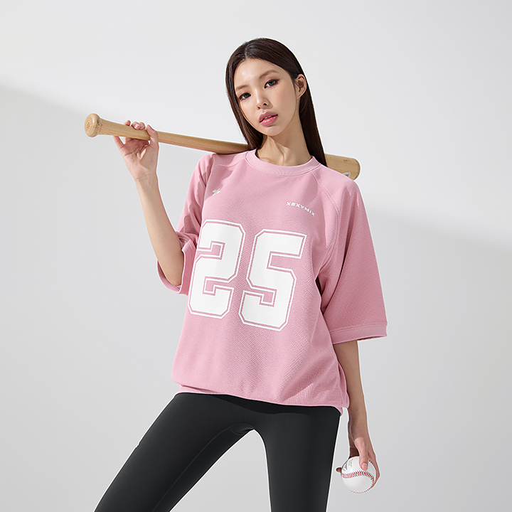 XFK3TS1102 Rugby Dual Oversized Short-Sleeve Verycok top