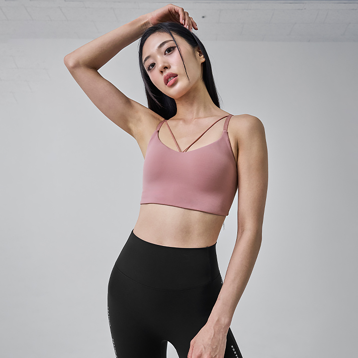 XFK3BR1522 Black Label Signature Power Rise String Top Ballet Pink TOP