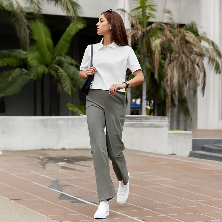 XFK1PP1101 All Day Comfort Banding Wide Slacks bottom