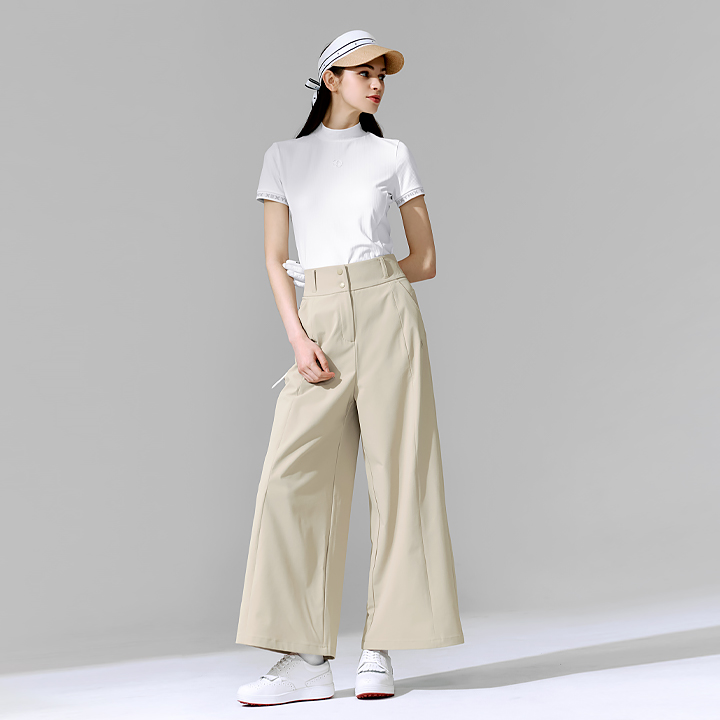 XFK1PP1203 High-waist Flare Wide Pants Bottom
