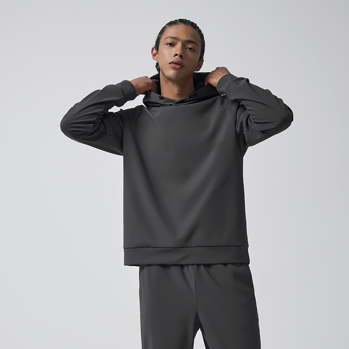 XMK4TL1001 Warm Tricot Men's String Hoodie TOP