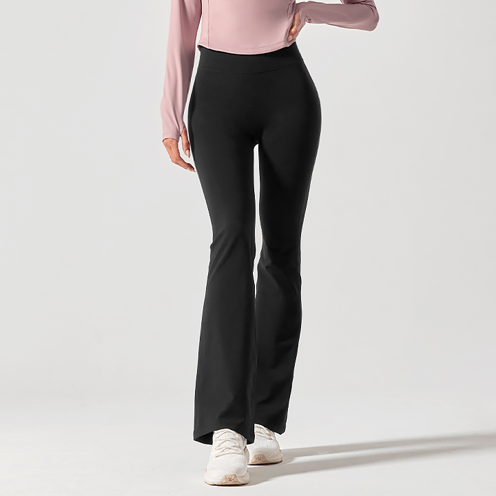 XFK4LL1533 Flow Tension Heat Fluffy Napping Boots Cut Leggings BOTTOM