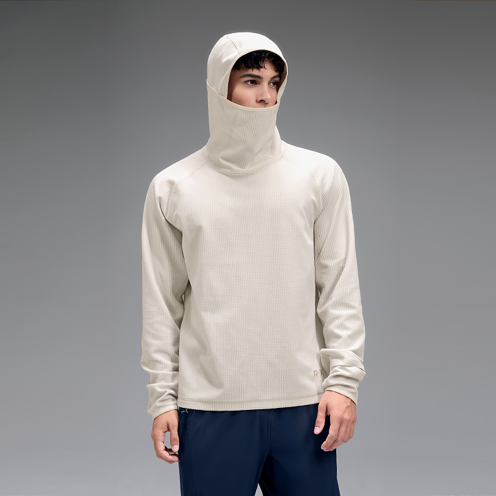 XMK4TL1003 RX Men's Grid Fleece Hoodie top