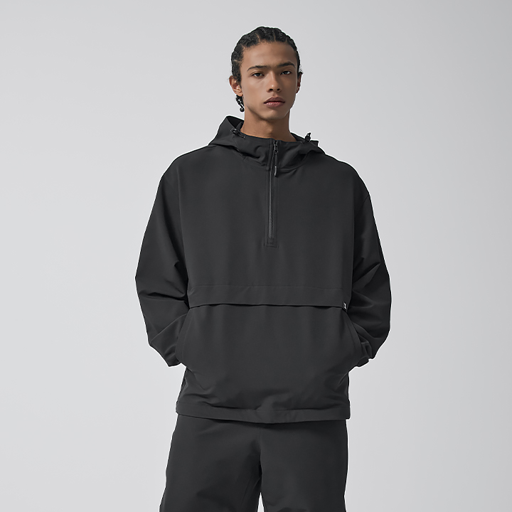 XMK4TL1101 Light Mens Fleece Anorak Top