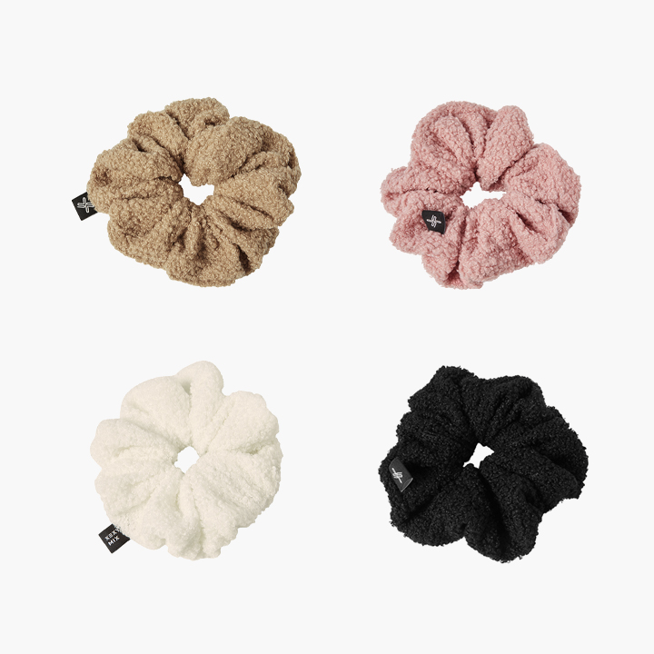 XFK4AH1602 Fleece scrunchie ETC