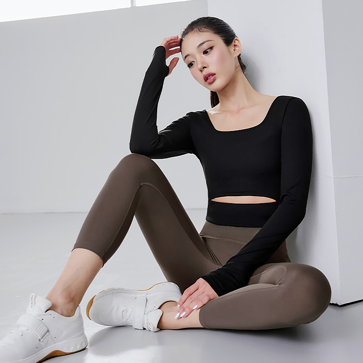 XFK3TL1004 Comfort Square Neck Cutout Long TOP