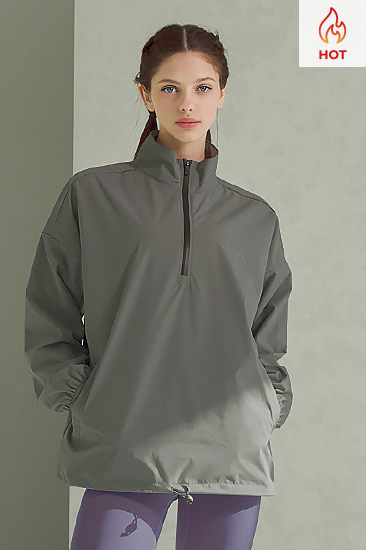 XA5360G Anorak Sweat Suit Mousse Gray Top