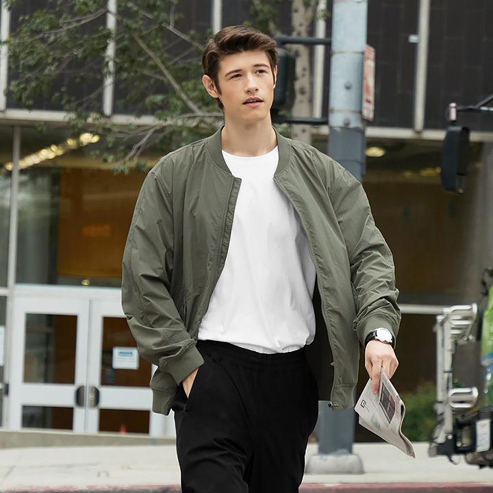 XMK1JL1101 Urban City Bomber Jacket TOP