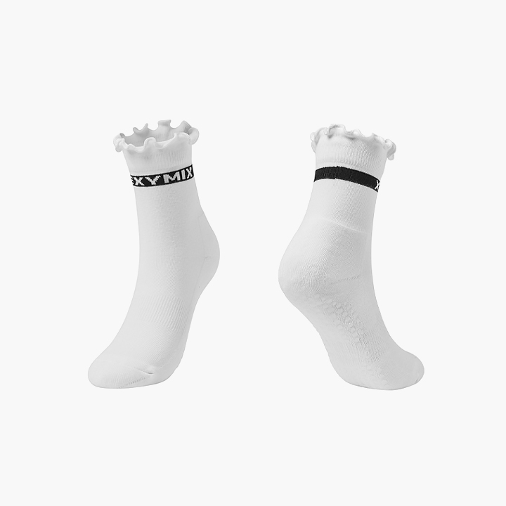 XFK5AM1702 Non-slip ruffle crew socks etc
