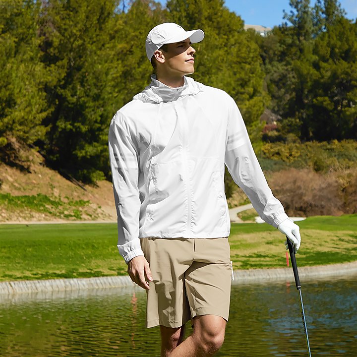 XMK2JL1202 Detachable Hood Windbreaker top