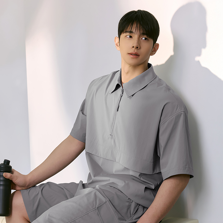 XMK2TS1105 Daily Woven Half-Zip Anorak TOP