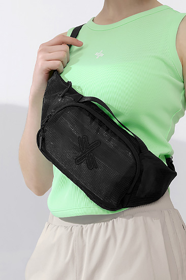XUK5AB1603 Symbol Logo Mesh Belt Bag