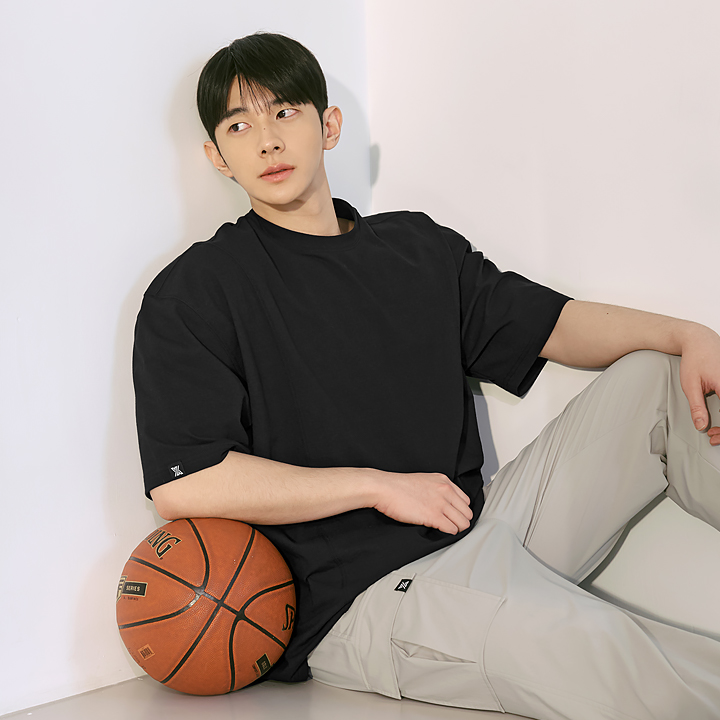 XMK2TS1104 Soft Relaxed Oversized Men's Short Sleeve TOP