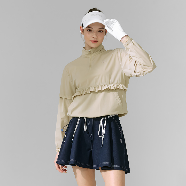 XFK1JL1204 Magic Hole Detachable Half-Zip Anorak top