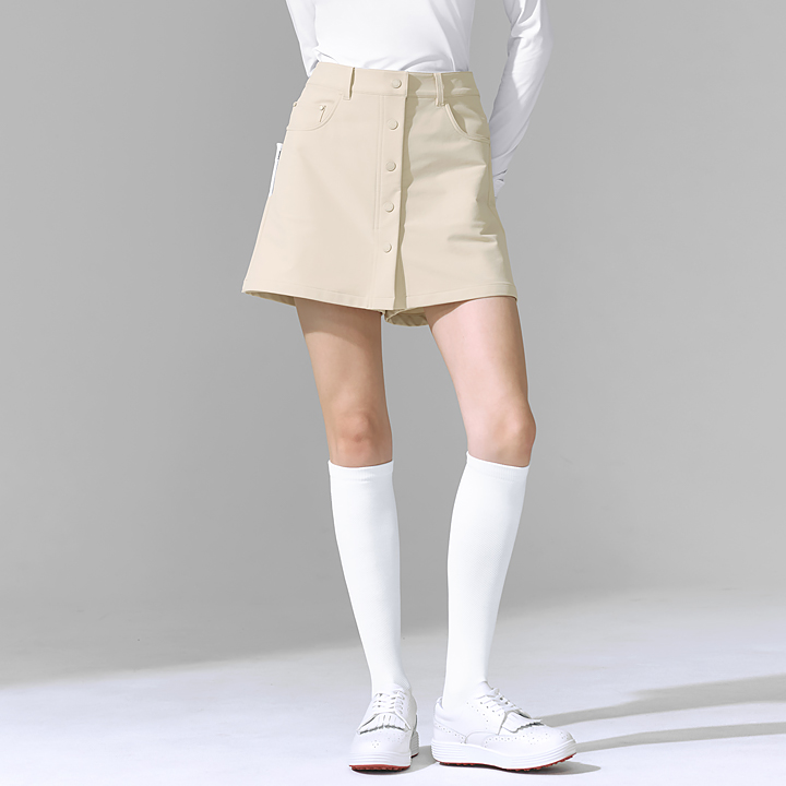 XFK2PS1205 Basic Point Wrap Skirt Shorts bottom