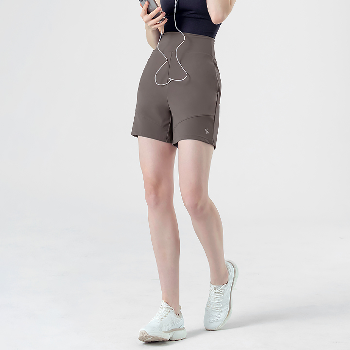 XFK2PS1501 Black Label Signature Power Rise Comfort Shorts Dark Grey Dune BOTTOM