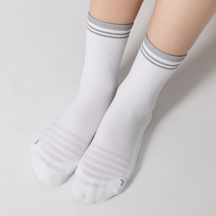 XUK3AM1602 RX Relaxion Reflective Double-Line Crew Socks ETC