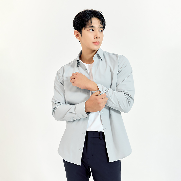 XMK3HC1101 Magic Tension Men’s Modern Standard Fit Shirt TOP