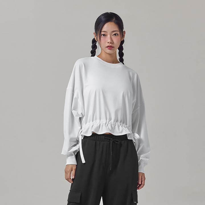 XFK3TL1108 Balloon bowknot string Man to man TOP