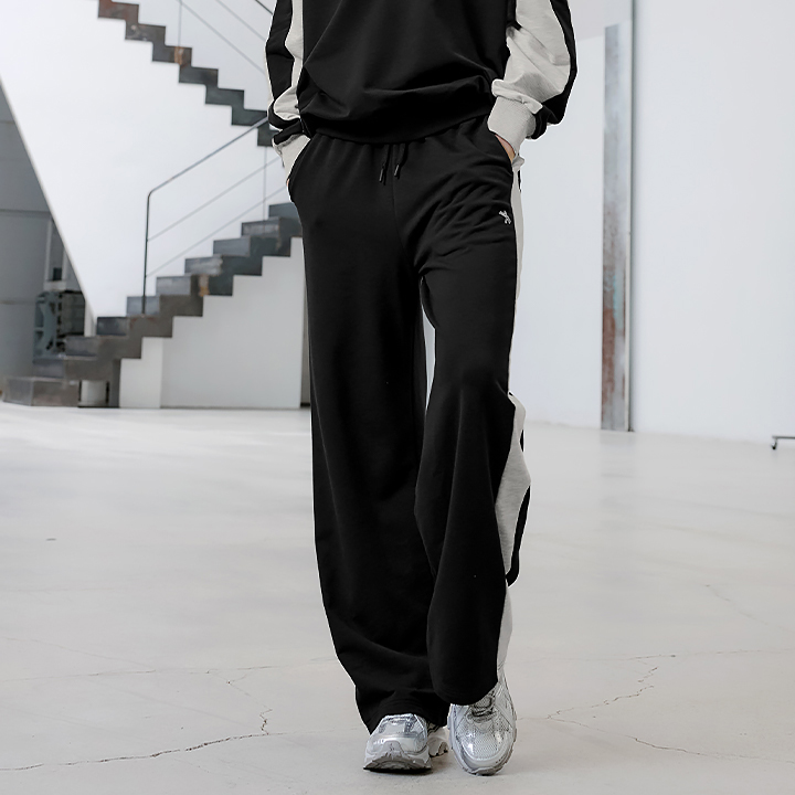 XFK3PT1109 Sporty Track Wide Pants BOTTOM