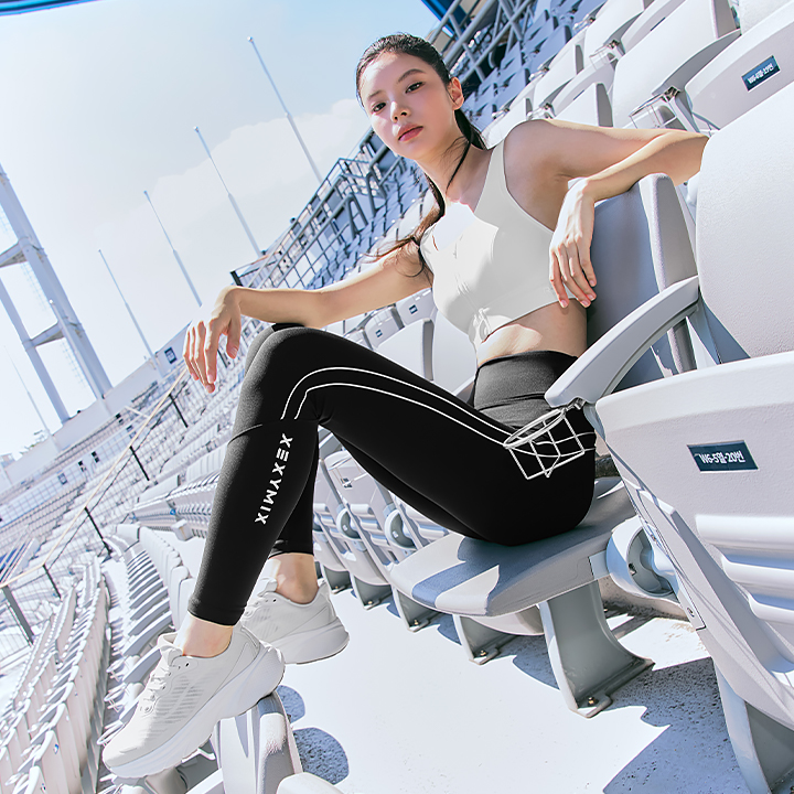 XFK4LL1501 RX Black Label Signature 360N Napping Reflective Piping Leggings BOTTOM