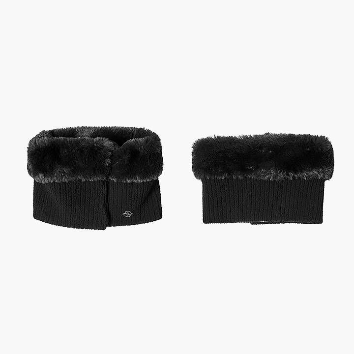 XUK4AZ1708 Fur Mix Knit Neck Warmer Etc