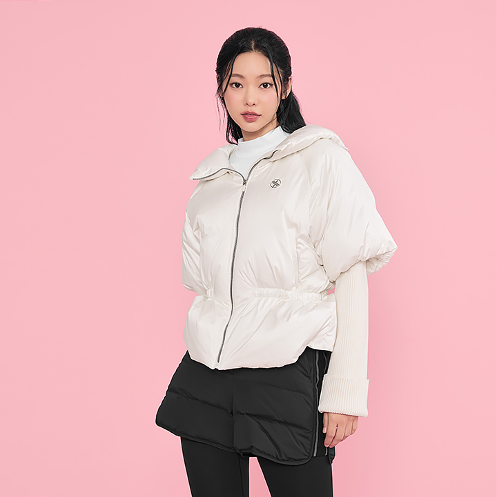 XFK4JD1202 Glow Detachable Down Jumper TOP