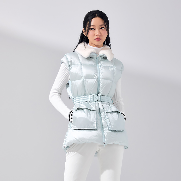 XFK4VD1204 Glow Belted Down Vest TOP