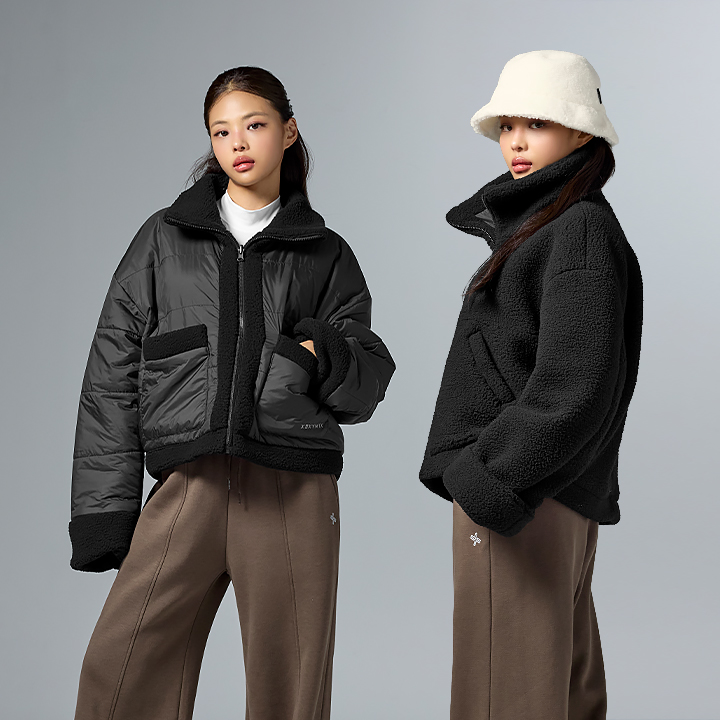 XFK4JL1122 Sherpa Woven Reversible Padding Jacket