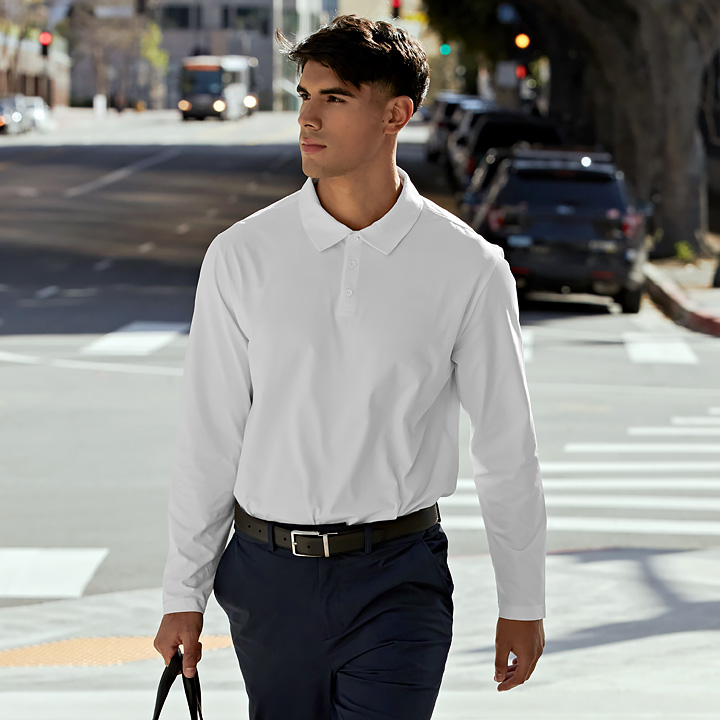 XMMLP01J1 Ecodex Men's Polo Longsleeve Top