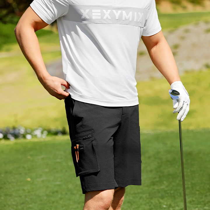 XGMSH01J2 Textured Cargo Pocket Shorts Bottom