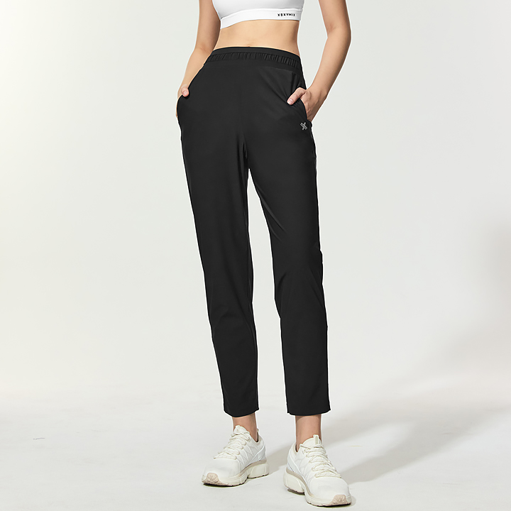 XFK2PT1002 Cooling Tricot Shirring Jogger Pants Black BOTTTOM