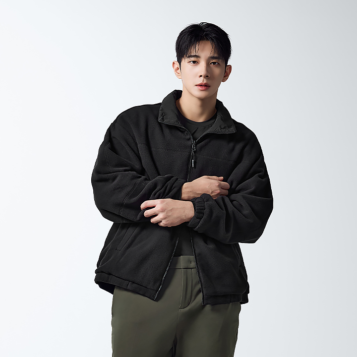 XMK4JL1101 Reversible Mens Fleece Jumper Top