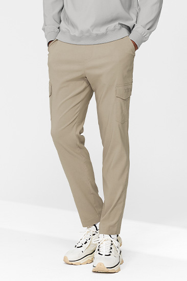XMMPT02H3 Stretch Outpocket Pants Beige Bottom