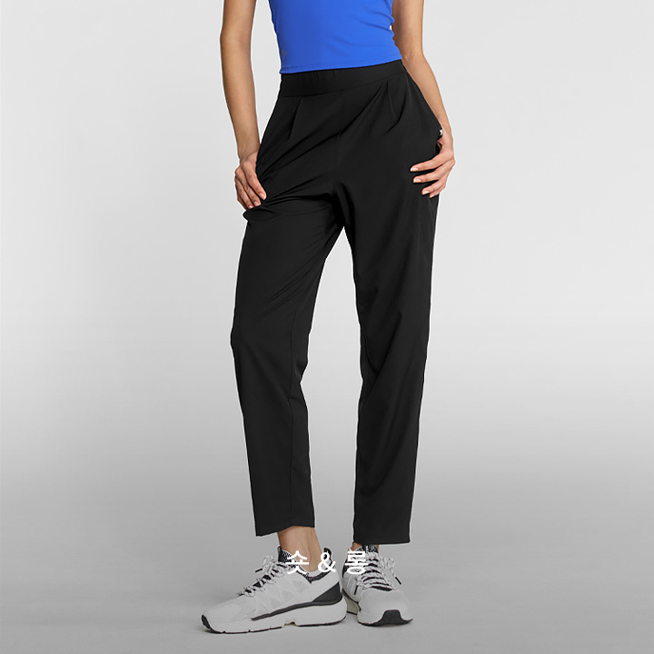 XWFTP02J1_XWFTP05J1 Light Breeze Tapered Pants Black BOTTOM