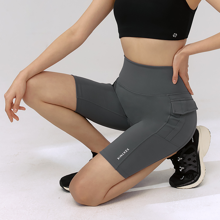 XFK2LS1501 Black Label Signature 360N Out Pocket Leggings 4.5 Length City Night Grey BOTTOM