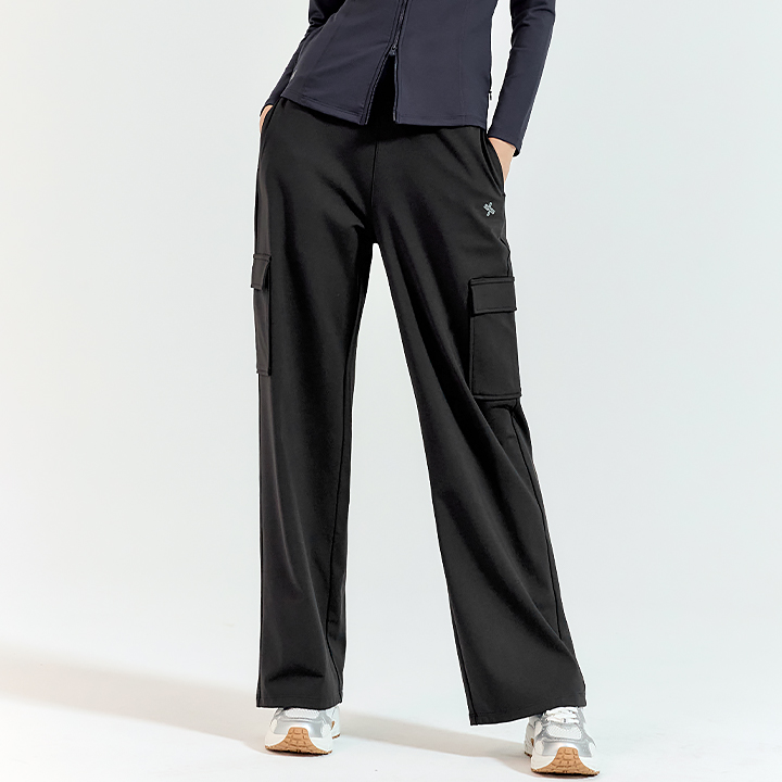 XFK3PT1009 Holding Worm Fluffy Cargo Wide Pants BOTTOM